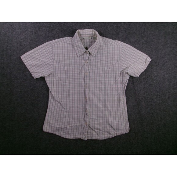 Crossroads Top Women Medium Plaid Causal Everyday Base Layer Summer Capsule - Picture 1 of 9